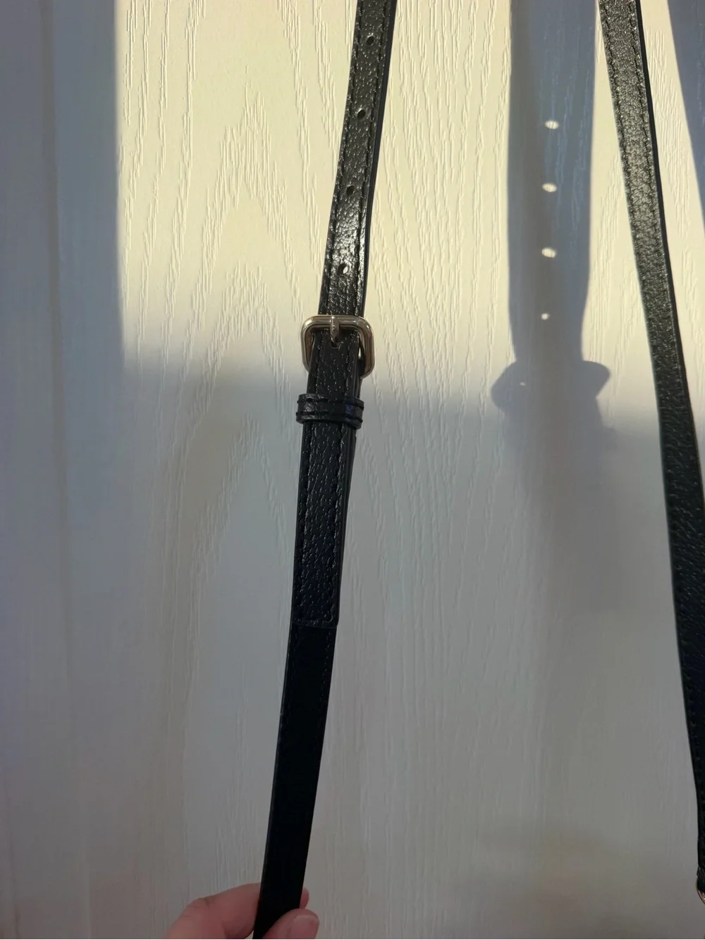 kate spade Two-Tone White and Black Saddle Crossbody
